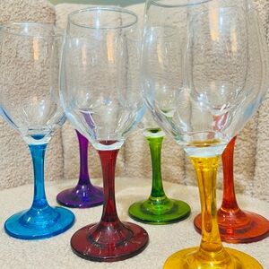 Colorful Wine Glass Set